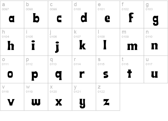 KonTikiTraderJF lowercase a-z preview