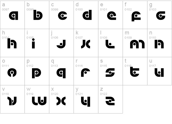 Kovacs Spot lowercase a-z preview