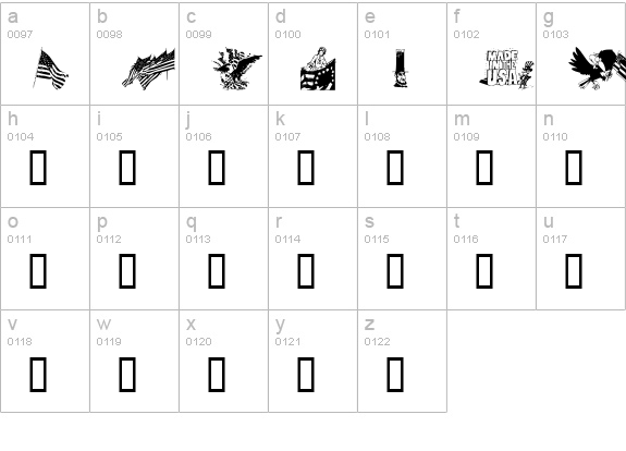 KR All American lowercase a-z preview