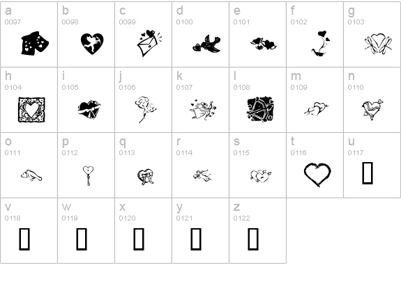 KR Be Mine Always lowercase a-z preview