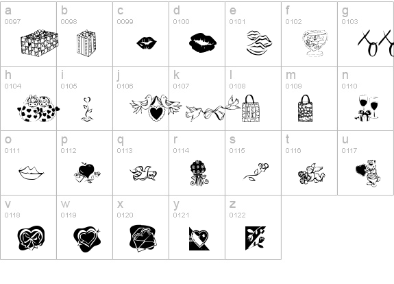 KR Be Mine Forever lowercase a-z preview