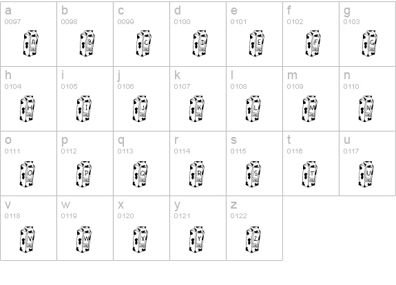 KR Cow Juice lowercase a-z preview