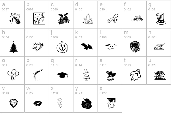 KR Pick A Holiday lowercase a-z preview