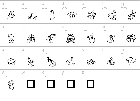 KR Pick A Holiday 2 lowercase a-z preview