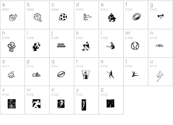 KR Sports Dings lowercase a-z preview
