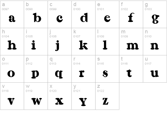 Krazy Kracks NF lowercase a-z preview