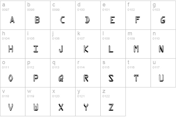 Kredit lowercase a-z preview