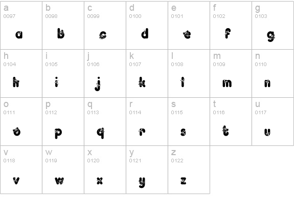 Kringle Regular lowercase a-z preview