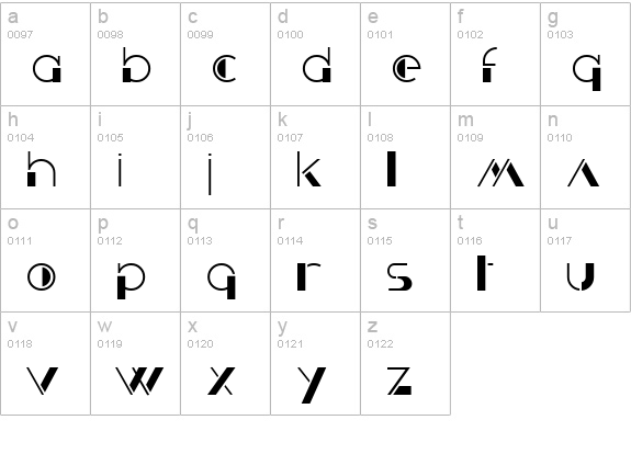 Krizia Uomo lowercase a-z preview