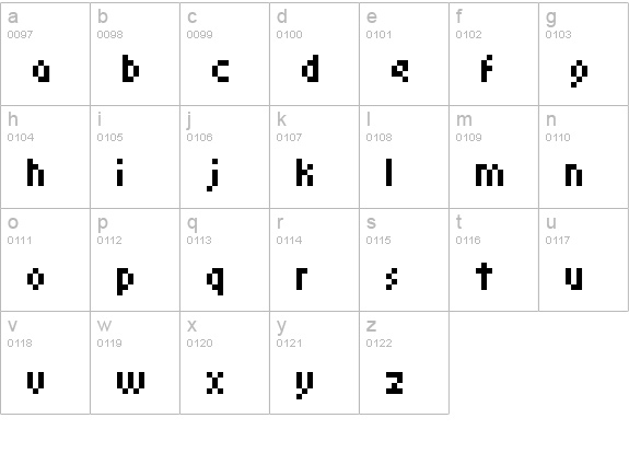 kroeger 05_58 lowercase a-z preview