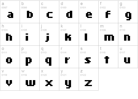 kroeger 06_65 lowercase a-z preview