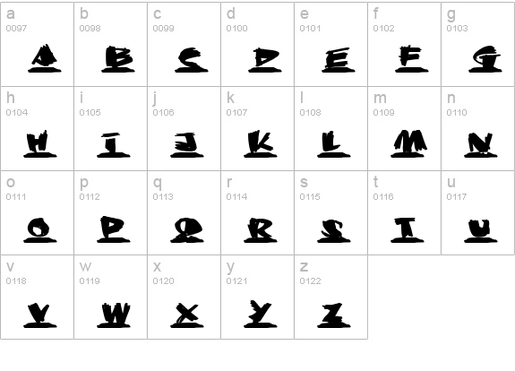 Krunch Bunch lowercase a-z preview