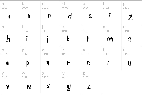 Kundera Regular lowercase a-z preview