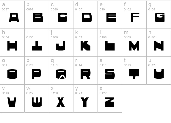 Kunst lowercase a-z preview