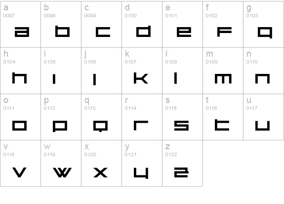 Kunstware-Alphabet lowercase a-z preview