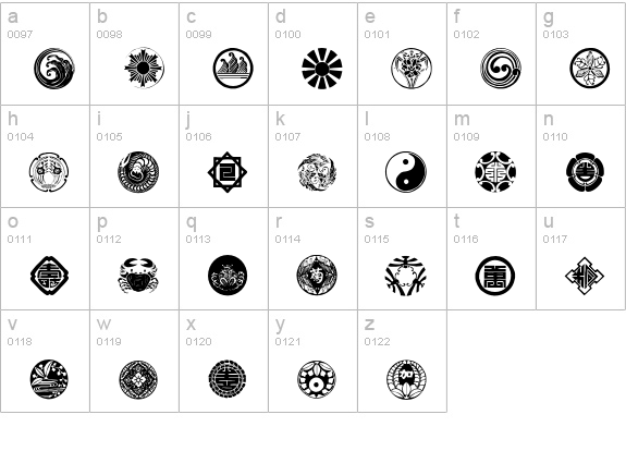 Kurusu lowercase a-z preview