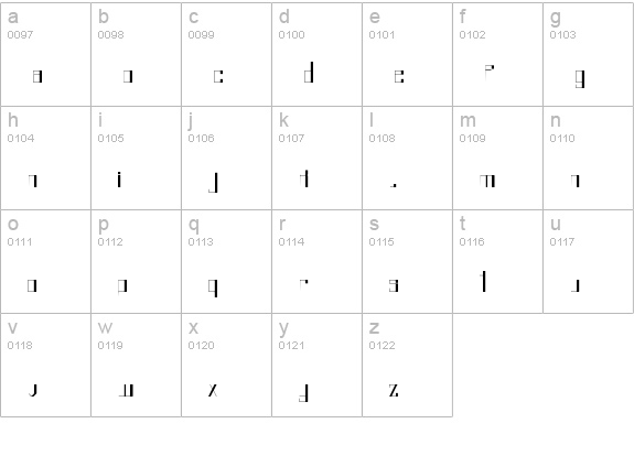 Kuudere Regular lowercase a-z preview