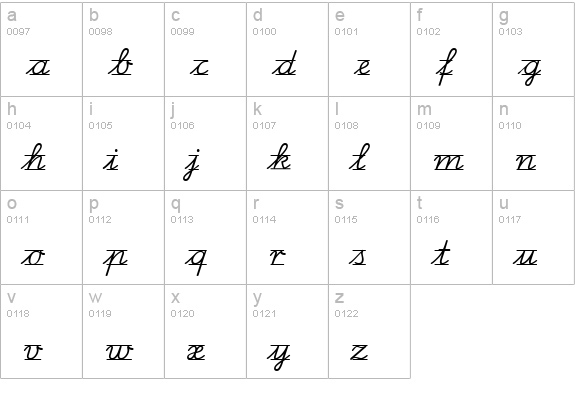 LA El 2 lowercase a-z preview