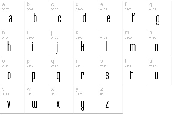 Labtop Bold lowercase a-z preview