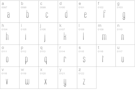 Labtop Candy lowercase a-z preview