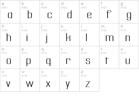 Labtop Secundo Superwide lowercase a-z preview