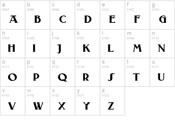 Laconick-NormalA lowercase a-z preview