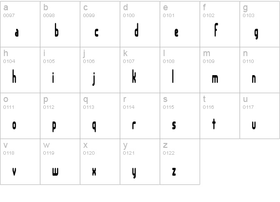 Lakeshore BRK lowercase a-z preview