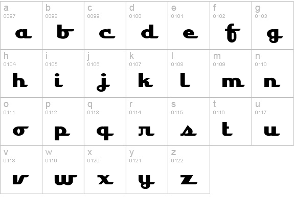 LakeshoreDrive lowercase a-z preview
