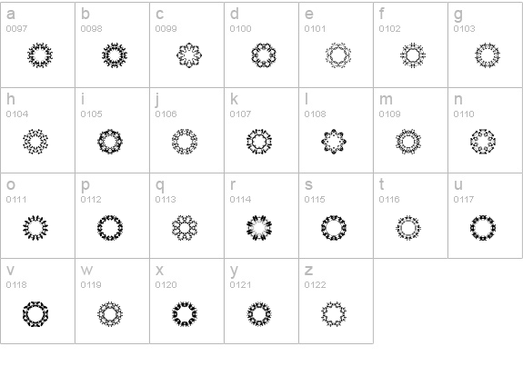 LaMorte10 lowercase a-z preview