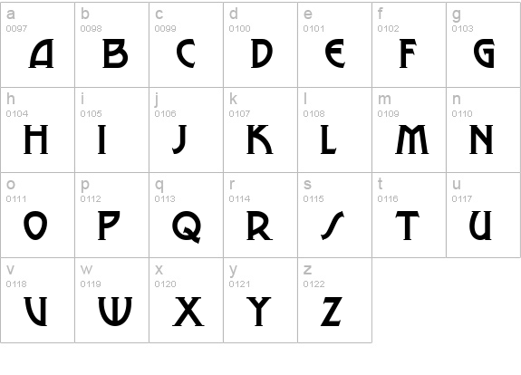 Lance Corporal NF lowercase a-z preview