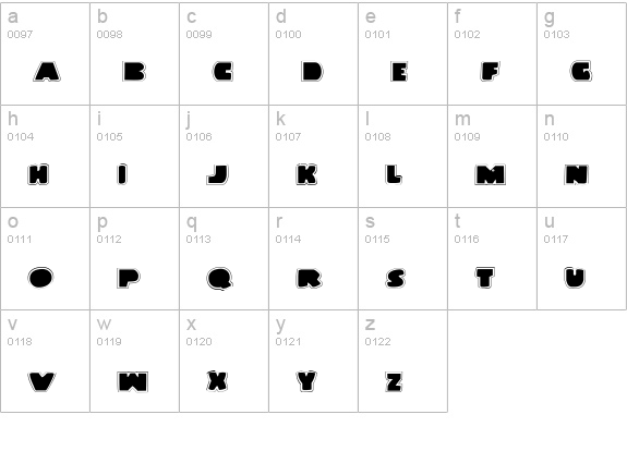 Land Whale Pro lowercase a-z preview