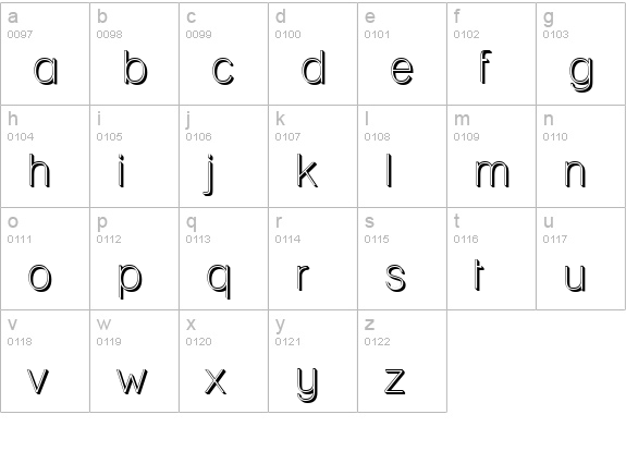 Lane - Posh lowercase a-z preview