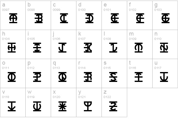 Lantern lowercase a-z preview