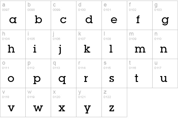 Lapland Demibold lowercase a-z preview