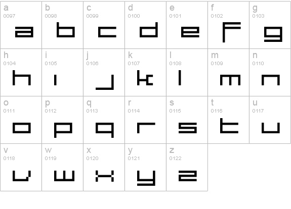 Large9-Normal lowercase a-z preview