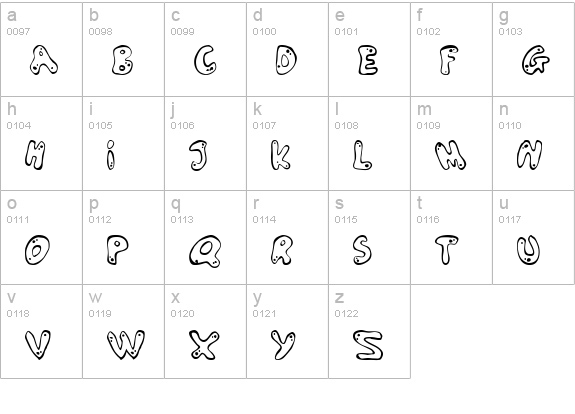 Larson lowercase a-z preview