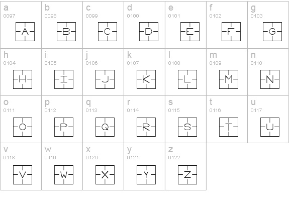 Laser Systems Normal lowercase a-z preview