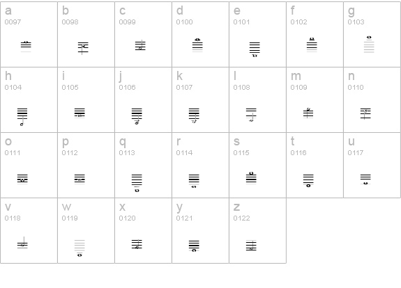 Lassus Regular lowercase a-z preview
