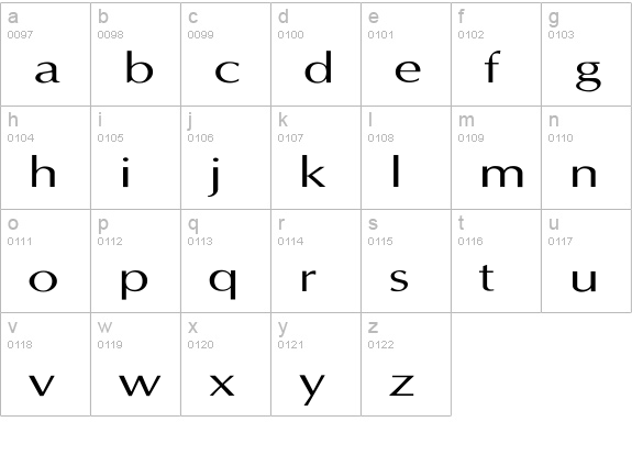 Last Uniform lowercase a-z preview