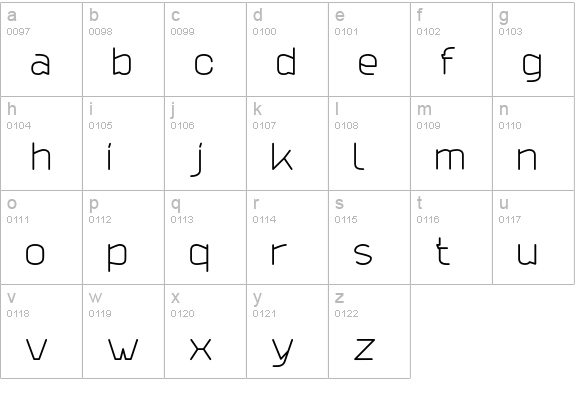 Launderette-Wash lowercase a-z preview