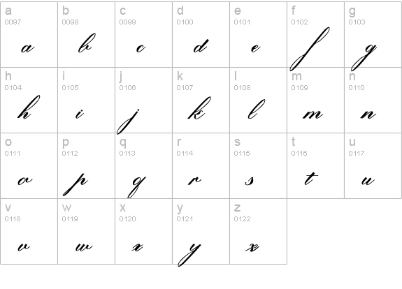 Lavenda Demo-FreeForPersonalUse lowercase a-z preview