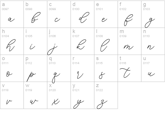 Lazuardi lowercase a-z preview