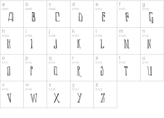 LAZY DAY lowercase a-z preview