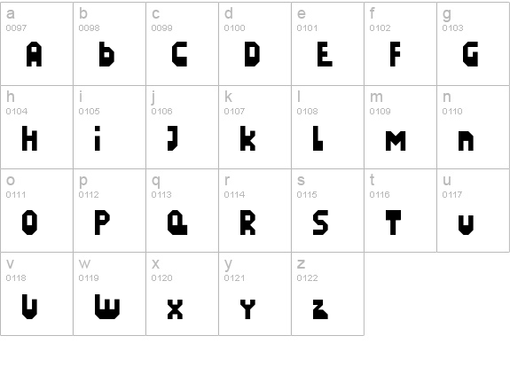 LazySunday lowercase a-z preview