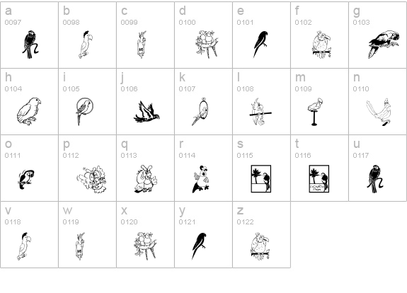LCR Parrot Talk lowercase a-z preview