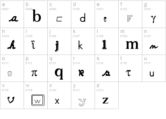 Le BlackMail lowercase a-z preview