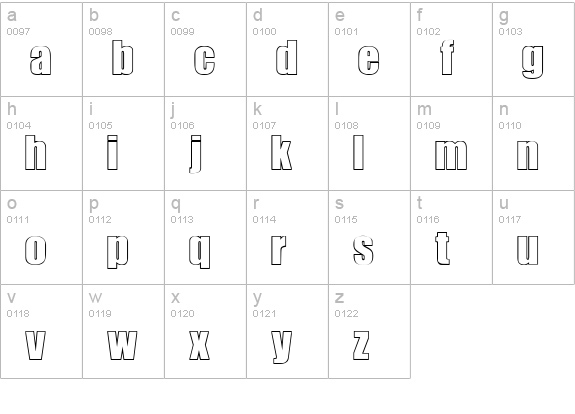 le mans lowercase a-z preview