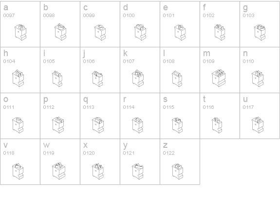 LeadTypeLeft lowercase a-z preview