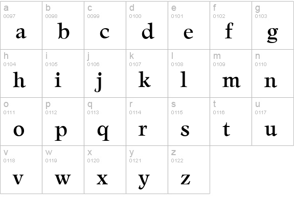 LeamingtonSerial-Regular lowercase a-z preview
