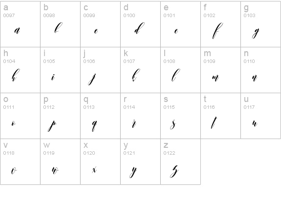 Leather lowercase a-z preview